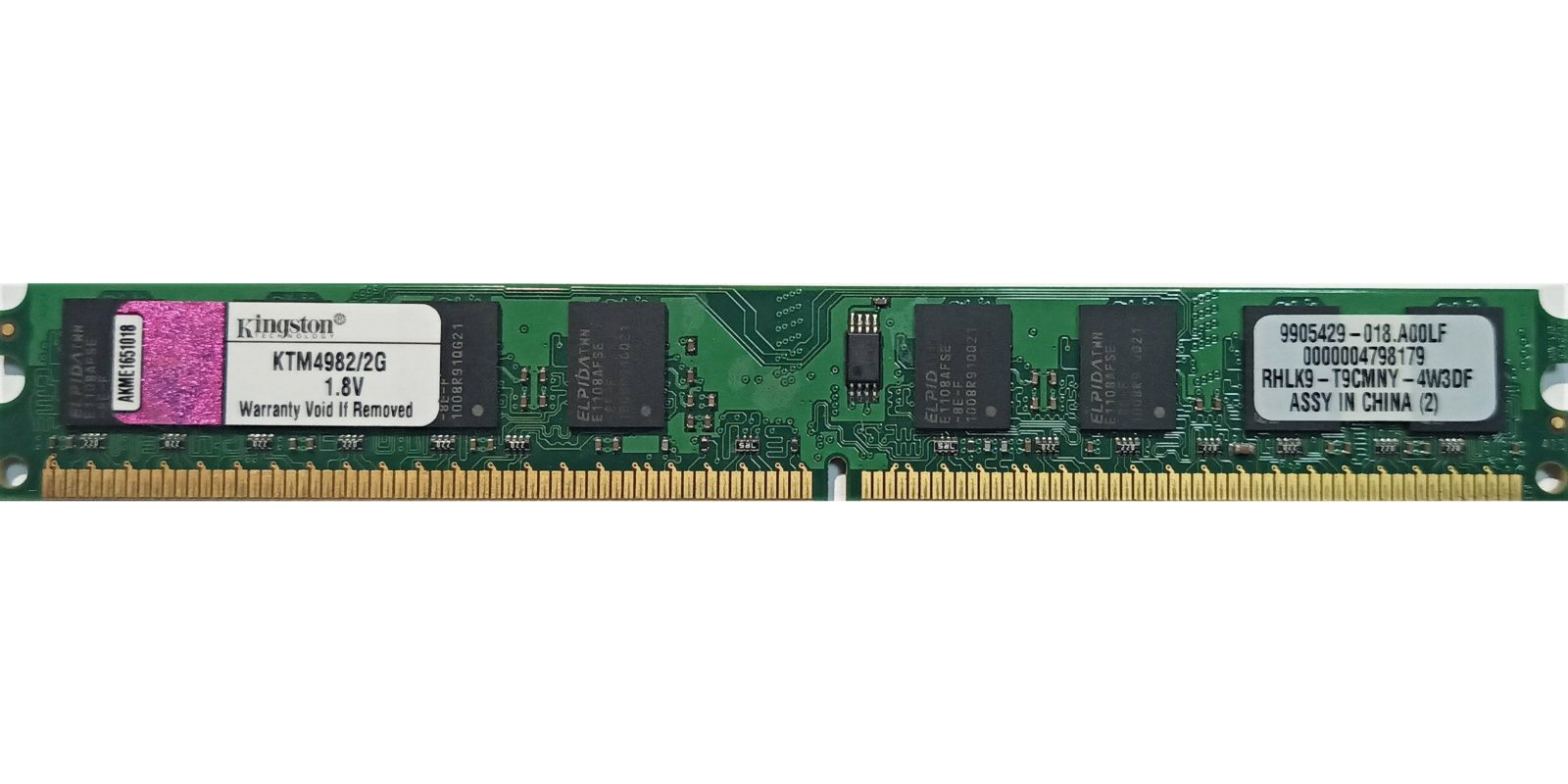 RAM 2GB 667MHz DDR2 PC2-5300 Kingson komputrimladost.com