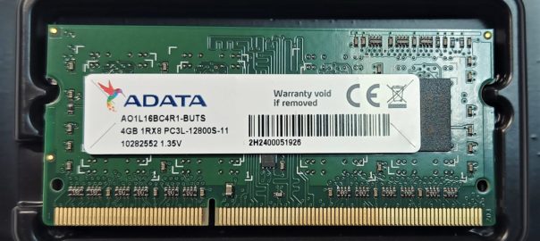 RAM SODIMM 4GB 1600MHz DDR3L Low Voltage 1.35V ADATA PC3-12800 komputrimladost.com