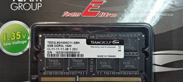 RAM SODIMM 8GB 1600MHz DDR3L Low Voltage 1.35V TEAM ELITE PC3-12800 komputrimladost.com