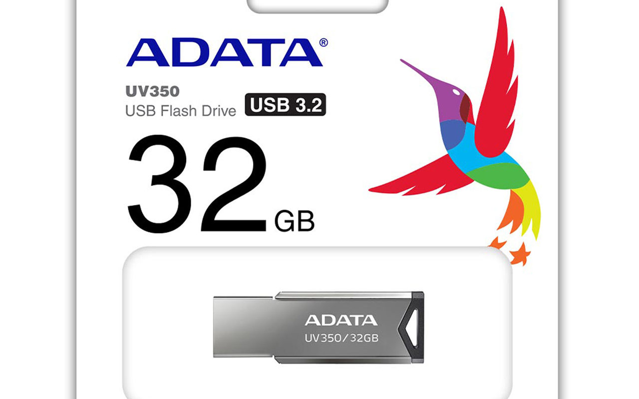 ФЛАШ ПАМЕТ 32GB ADATA UV350 AUV350-32G-RBK USB3.2-PACKAGE komputrimladost.com