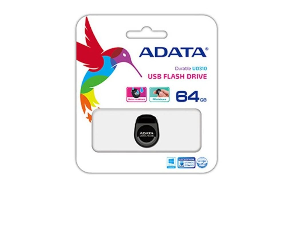 ФЛАШ ПАМЕТ 64GB ADATA UD310 AUD310-64G-RBK USB2.0 package komputrimladost.com