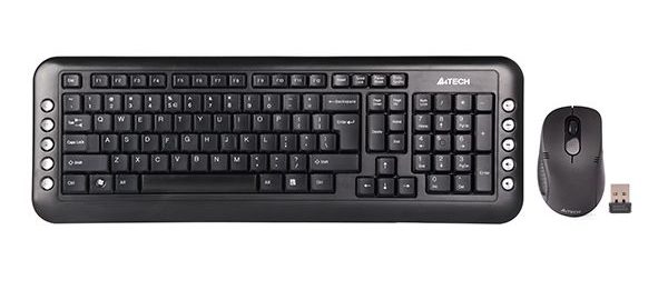 Комплект клавиатура и мишка безжични A4Tech 7200N komputrimladost.com