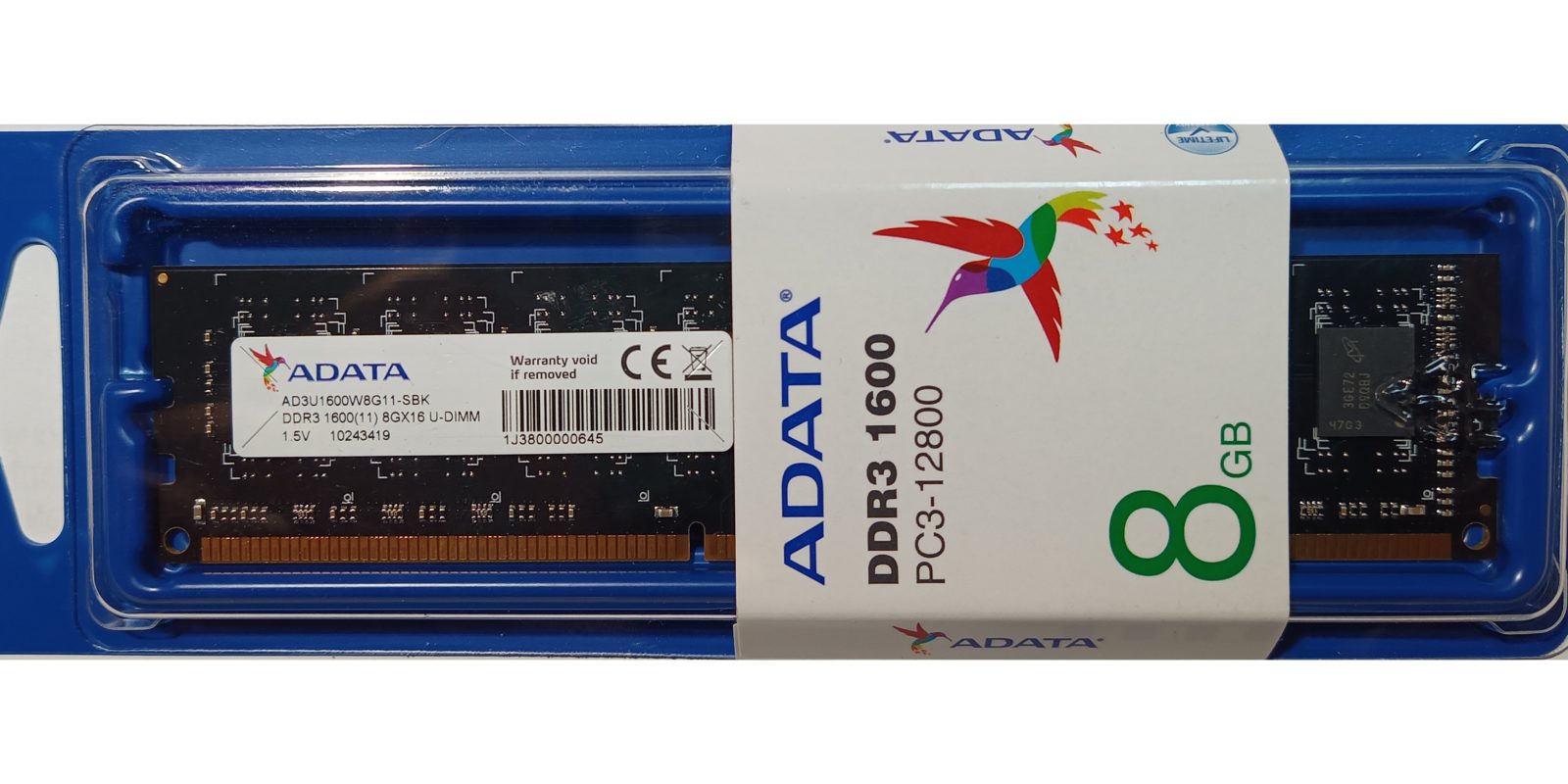 ОПЕРАТИВНА ПАМЕТ RAM DDR3 8GB 160MHz ADATA PC-12800 за настолни PC komputrimladost.com