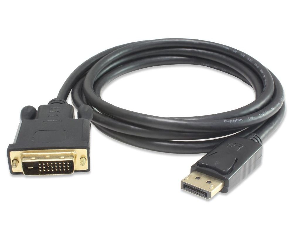 Кабел DisplayPort(DP)-DVI DETECH 1.8м Компютри Младост-