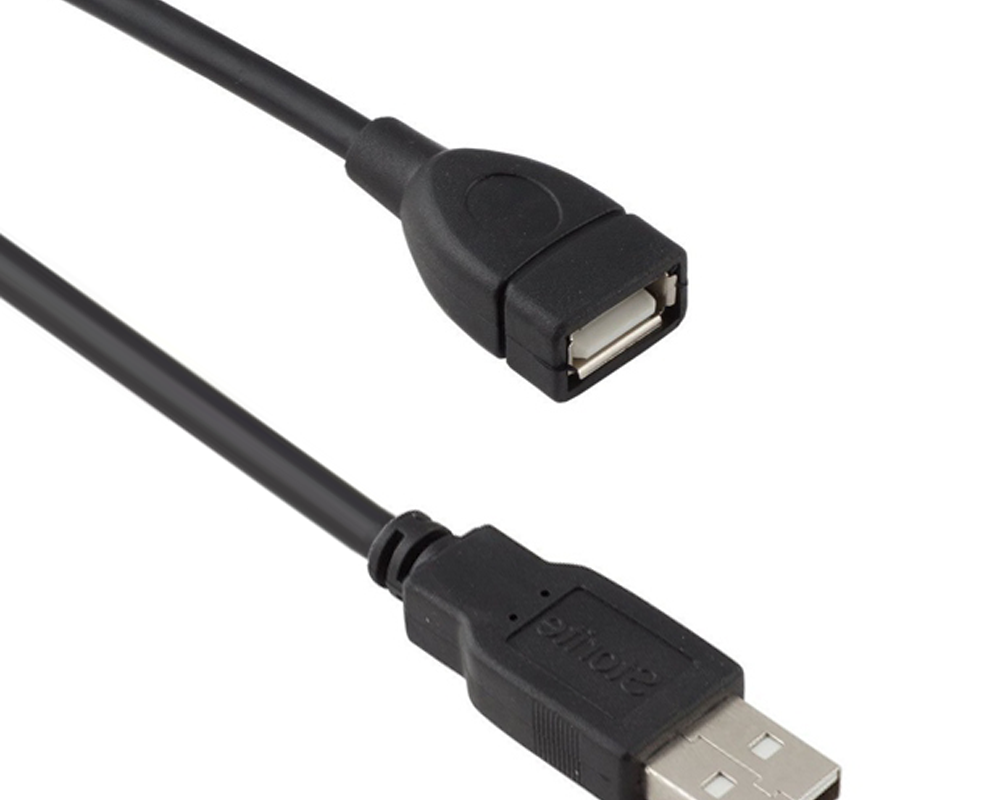 Кабел USB женски към USB мъжки Detech 3.0м. удължителен Компютри Младост