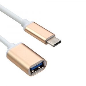 Кабел USB Type-C към USB 3.0 (женски) Detech 0.17м.-image