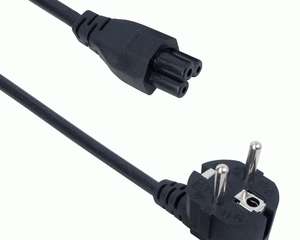 Кабел захранващ за лаптоп 220V DeTech 1.5м Компютри Младост