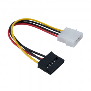 Кабел захранващ за твърд диск HDD Molex към SATA Detech 0.15м.-image