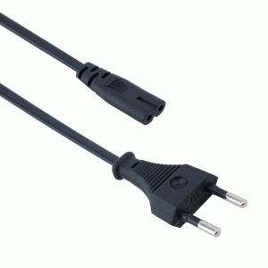 Кабел захранващ към адаптер за лаптоп/ТВ 220V 2.0м 2-пинов-image